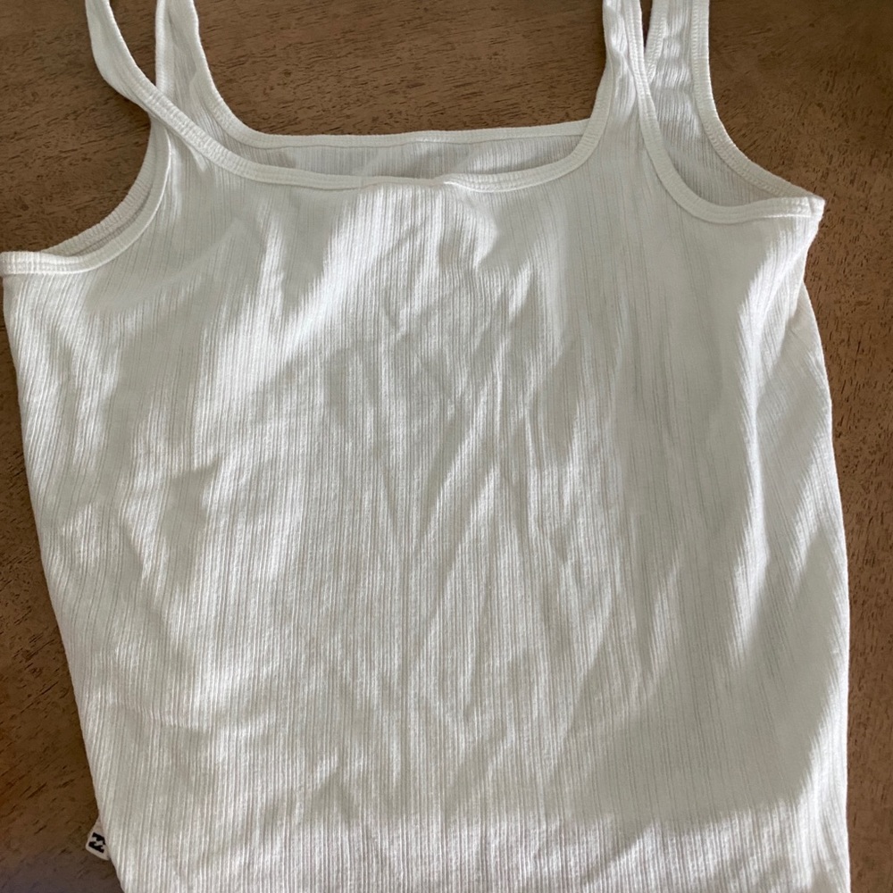 white cropped tank top